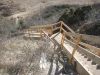 Steile Treppe